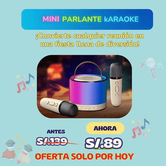 Mini Parlante Karaoke